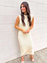 Load image into Gallery viewer, Settle For More Cream Knit Dress