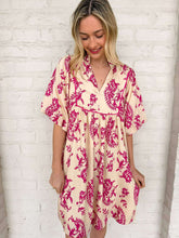 Load image into Gallery viewer, Vineyard View Printed Fuchsia Dress