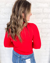 Load image into Gallery viewer, Next Chapter Red Cardigan Top