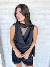Load image into Gallery viewer, Pass Me By Black Romper