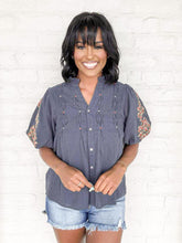 Load image into Gallery viewer, THML There For You Navy Top