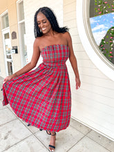 Load image into Gallery viewer, Full Of Love Red Plaid Dress