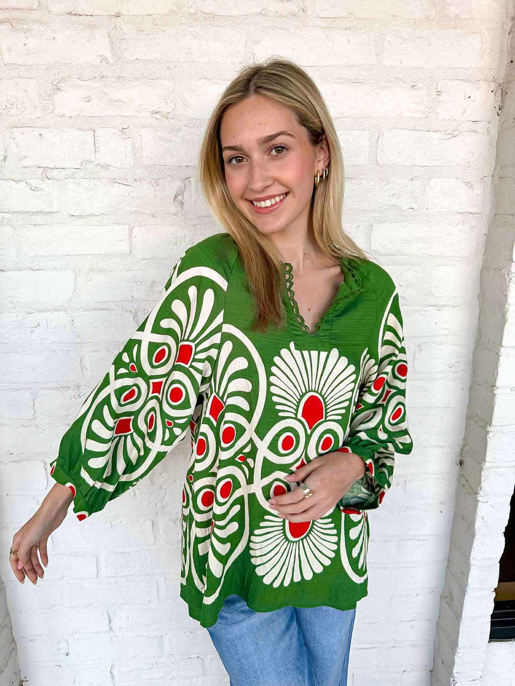 What You Had Olive Mix Top