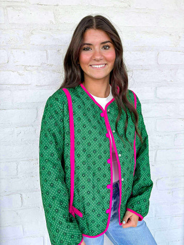 Happen With Love Green Jacket