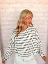 Load image into Gallery viewer, Light Up The Sky White Stripe Top