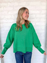 Load image into Gallery viewer, Dedicate My Time Kelly Green Sweater Top
