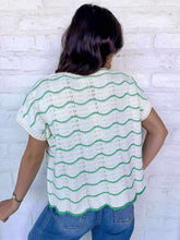 Load image into Gallery viewer, Perfectly Poised Green Knit Sweater