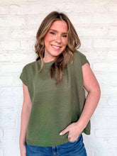 Load image into Gallery viewer, First To Know Light Olive Sweater Vest