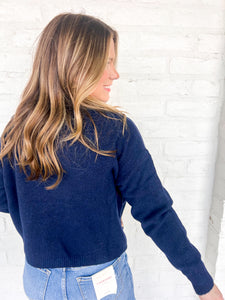 Little Mistakes Navy Top