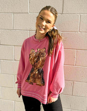 Load image into Gallery viewer, Queen Of Sparkles Hot Pink Yorkie Sweatshirt