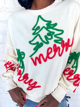 Load image into Gallery viewer, Queen Of Ornaments On The Christmas Tree Sweatshirt