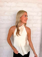 Load image into Gallery viewer, Hold Onto Memories Cream Halter Top