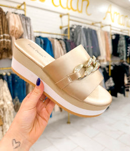 Saint Gold Platform Wedge