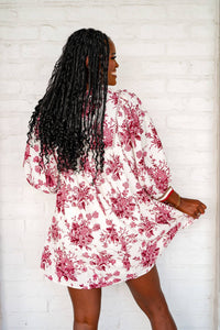 Rain On My Mind Burgundy Dress