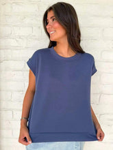 Load image into Gallery viewer, In A Daydream Blue Indigo Scuba Top