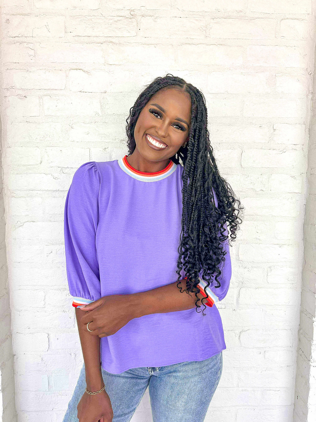 Carry On Lilac Top