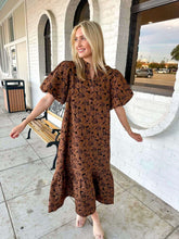 Load image into Gallery viewer, Forever Yours Brown Midi Dress