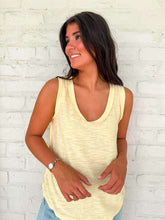 Load image into Gallery viewer, Coffee Run Butter Yellow Tank