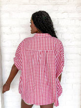 Load image into Gallery viewer, Refuse To Listen Red Gingham Shirt