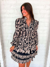 Load image into Gallery viewer, Wildflower Season Black Dress