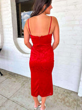 Load image into Gallery viewer, Silky Smooth Red Dress