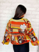 Load image into Gallery viewer, Queen Of Sparkles Multi Spooky Windows Cardigan