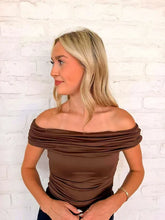 Load image into Gallery viewer, Way To Go Brown Fold Over Top