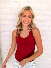 Load image into Gallery viewer, Such A Stud Burgundy Scoop Neck Tank