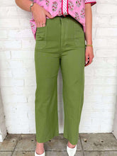 Load image into Gallery viewer, Give Me A Minute Sage Pants