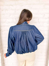 Load image into Gallery viewer, The Pretty Please Dark Denim Top
