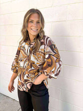 Load image into Gallery viewer, Figure You Out Brown Top