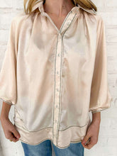 Load image into Gallery viewer, Enough Talking Cream Top