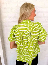 Load image into Gallery viewer, Time To Vacay Green Top
