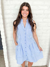 Load image into Gallery viewer, Solid Advice Blue Dress