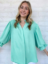 Load image into Gallery viewer, Anything And Everything Mint Top