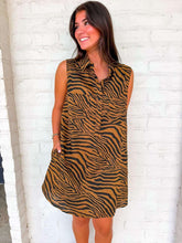 Load image into Gallery viewer, The Tiger Club Printed Dress