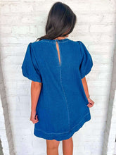 Load image into Gallery viewer, Cheer You On Denim Dress