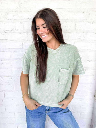 Wanting To Stay Olive Top