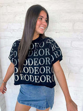 Load image into Gallery viewer, Rodeo Scattered Black Top