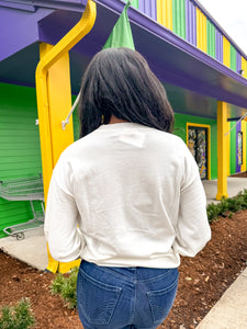 Mardi Gras Obsessed White Top