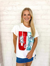 Load image into Gallery viewer, Queen Of Sparkles Ole Miss Metallic Icon Tee