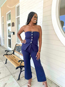 Lasting Memories Navy Pants