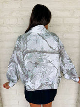 Load image into Gallery viewer, Queen Of Sparkles Camo Grey Rhinestone Mock Sweatshirt