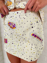 Load image into Gallery viewer, Queen Of Sparkles LSU Multi Rhinestone Scattered Logo Skirt