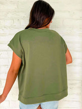 Load image into Gallery viewer, In A Daydream Olive Scuba Top