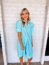 Load image into Gallery viewer, In The Middle Blue Printed Dress