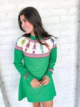 Load image into Gallery viewer, Queen Of Sparkles Green Multi Rainbow Nutcracker Dress