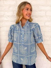Load image into Gallery viewer, Sweet Escape Blue Top