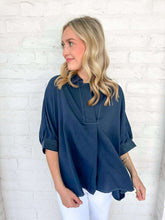 Load image into Gallery viewer, Easy For The Road Navy Top