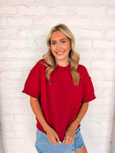 Load image into Gallery viewer, Basic Work Cabernet Top